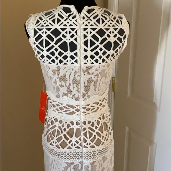 ML Monique Lhuillier Arabella Floral Lace Dress 4 - Picture 7 of 16